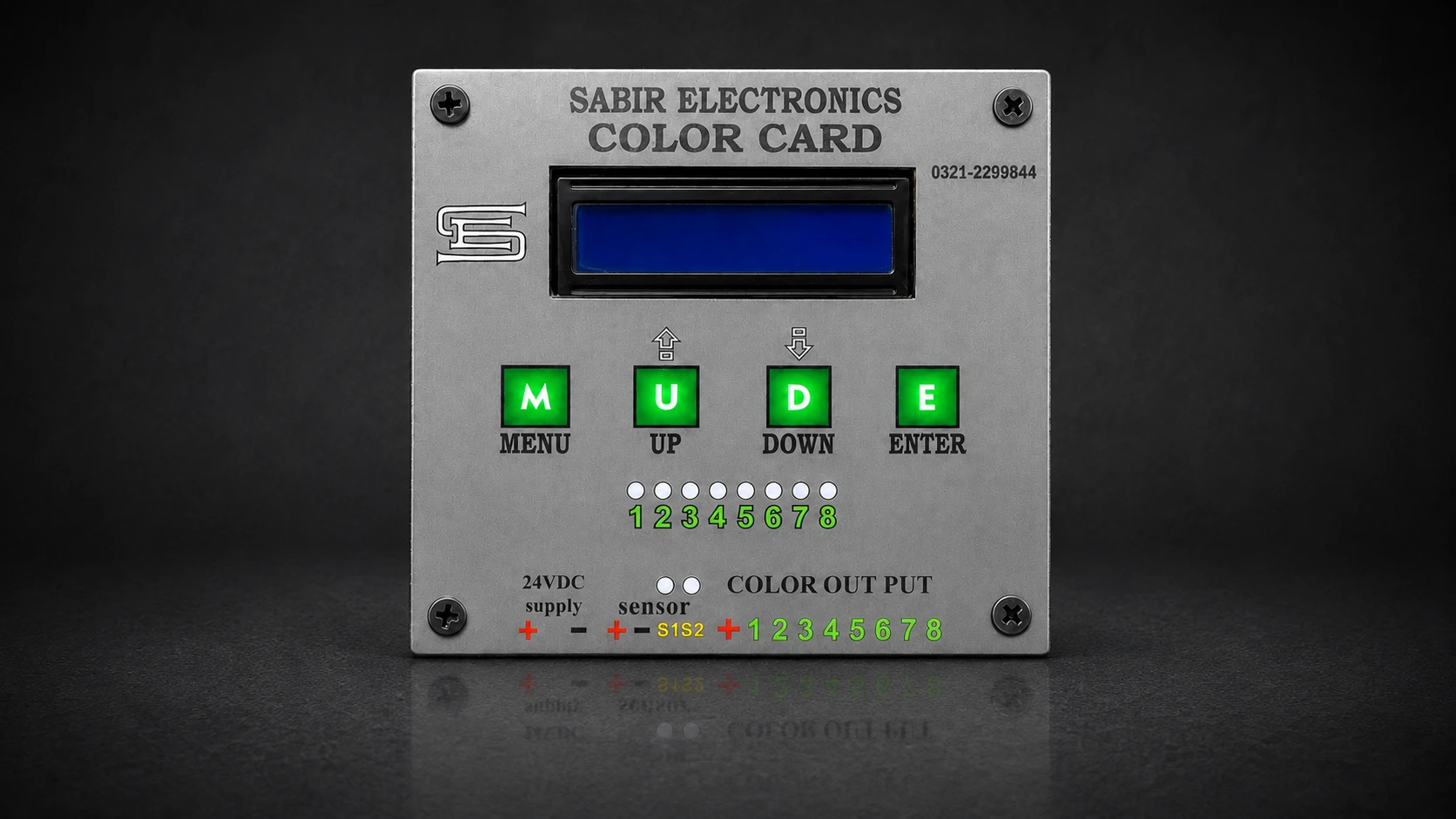 Umartronics Coil Color Selector Card front view