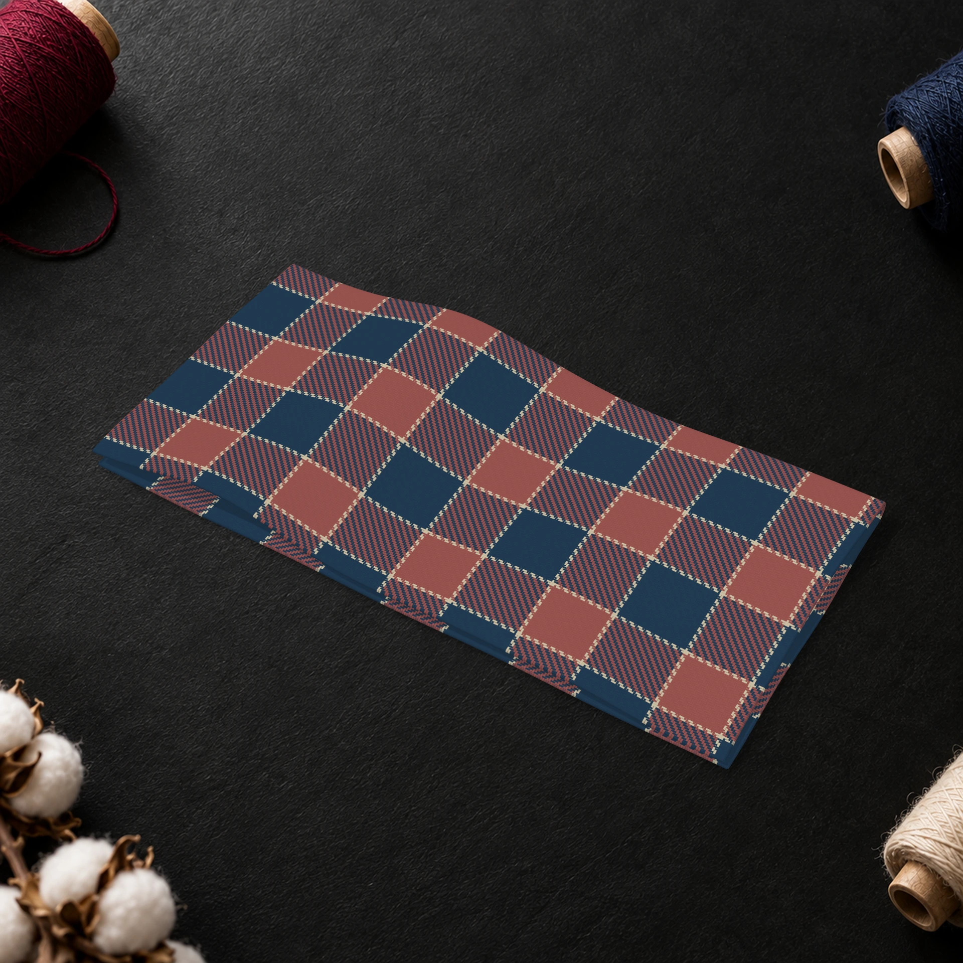 Check fabric mockup