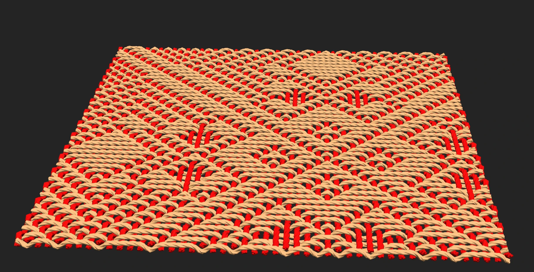 SE Weave Pro fabric preview showing raised yarn loops
