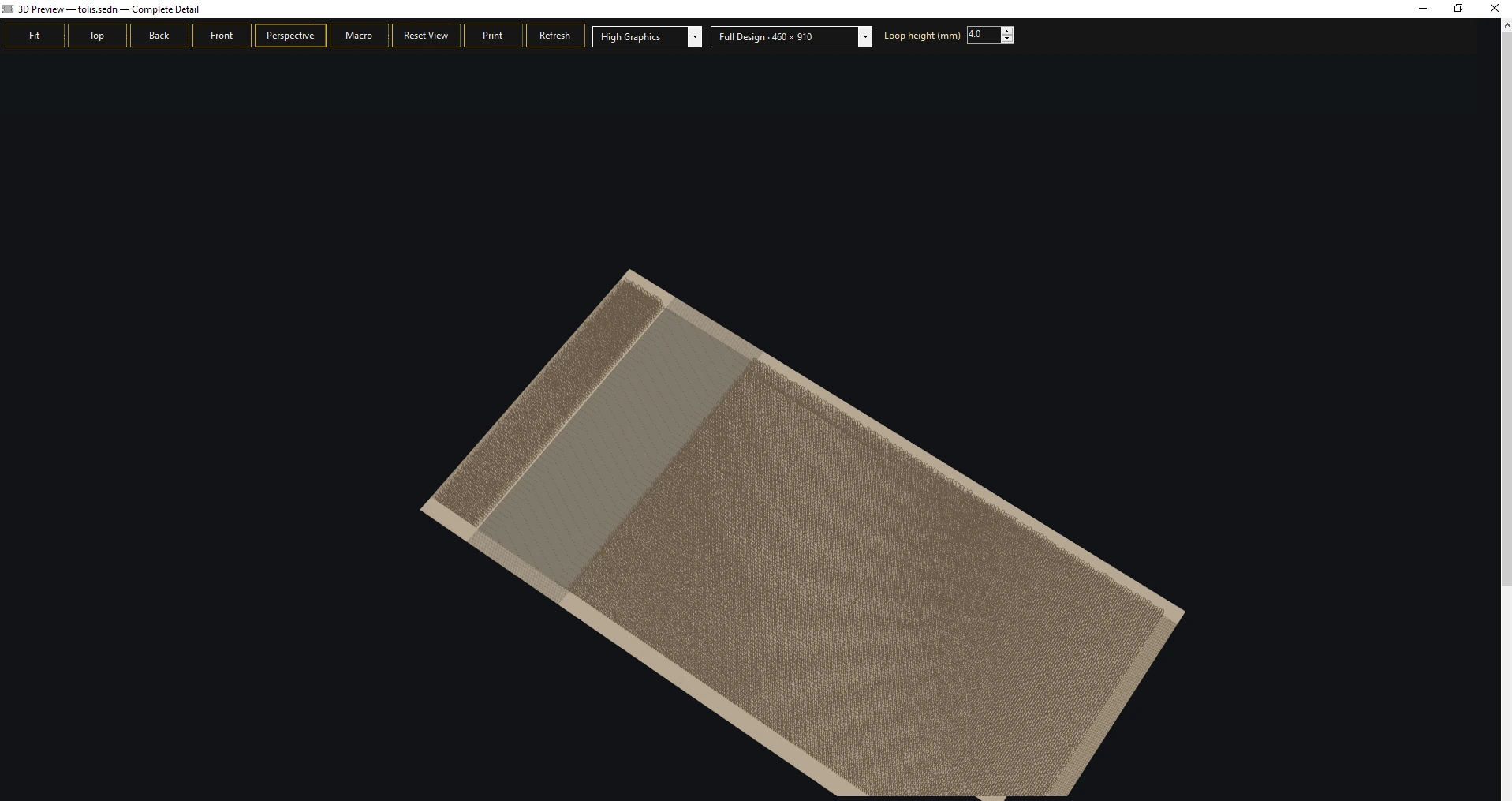 SE Weave Pro software preview of a towel fabric design