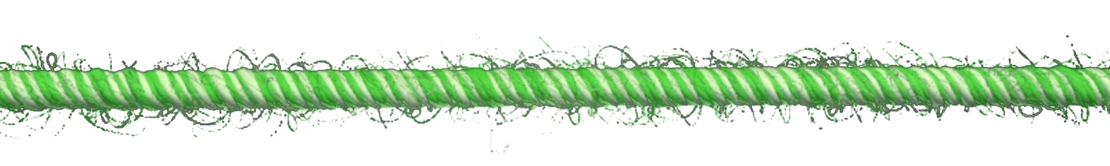 Green yarn rendered in SE Weave Pro, with the video background removed